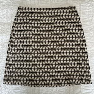 Loft skirt, gold zipper, size 0P